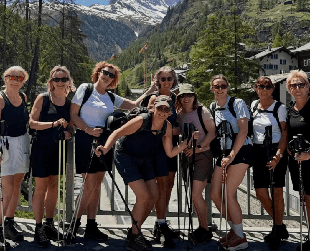 The yoga crew in Zermatt